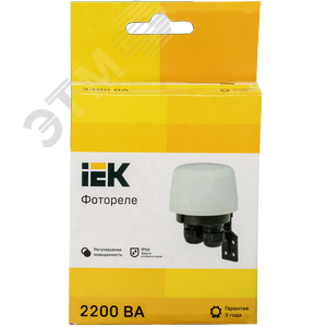 Фотореле ФР 603 максимальная нагрузка 2200ВА IP66 белый - фото 2