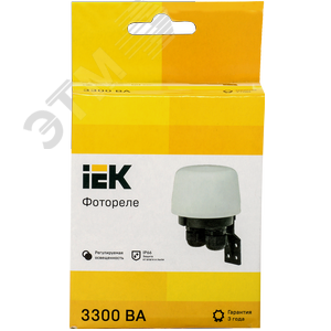 Фотореле ФР 604 максимальная нагрузка 3300ВА IP66 белый - фото 3