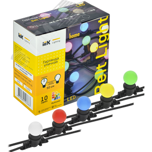 Гирлянда Белт-Лайт 5 м 10 цветных ламп IP65 черный шнур 3 м 230 В транзит LIGHTING - фото 3