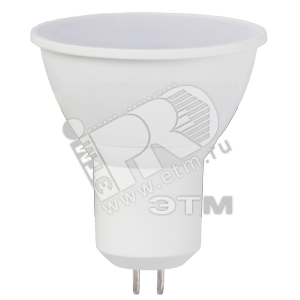 Лампа светодиодная LED 5вт 230в GU5.3 тепло-белый