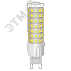 Лампа светодиодная CORN капсула 9Вт 230В 4000К керамика G9 - фото 2