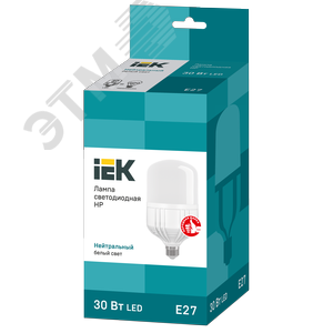 Лампа светодиодная HP 30Вт 230В 4000К E27 - фото 3