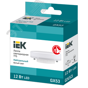 Лампа светодиодная T75 таблетка 12Вт 230В 4000К GX53 - фото 3