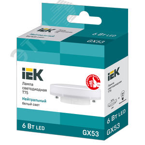 Лампа светодиодная T75 таблетка 6Вт 230В 4000К GX53 - фото 3