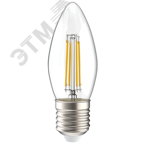 Лампа светодиодная C35 свеча прозрачная 7Вт 230В 4000К E27 серия 360° IEK LLF-C35-7-230-40-E27-CL IEK - 3