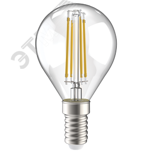 Лампа светодиодная G45 шар прозрачная 7Вт 230В 3000К E14 серия 360 град - фото 2