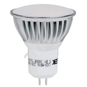 Лампа светодиодная MR16 софит 5 Вт 350 Лм 230 В 4000 К GU5.3 IEK-eco LLP-MR16-5-230-40-GU5 IEK