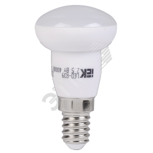 Лампа светодиодная LED зеркальная 2.5вт E14 R39 белый