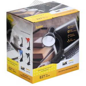 Светильник настольный 1001 на прищепке Е27 синий - фото 2