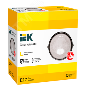 Светильник НПП1101 белый/круг 100Вт IP54 IEK артикул LNPP0-1101-1-100 ...