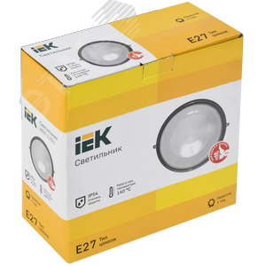 Светильник НПП1101 черный/круг 100 Вт IP54 - фото 2