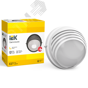 Светильник НПП1107 белый/круг ресничка 100 Вт IP54 - фото 3