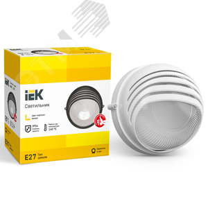 Светильник НПП1307 белый/круг ресничка 60 Вт IP54 - фото 3