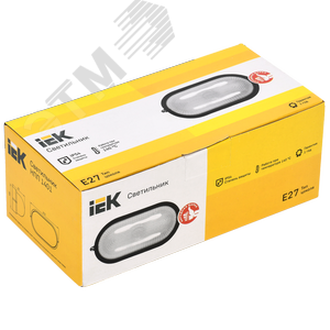 Светильник НПП1401 черный/овал 60 Вт IP54 - фото 2