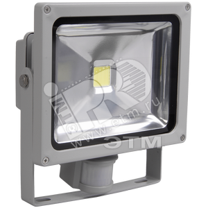 Прожектор СДО 01-10Д(детектор) светодиодный серый чип IP44 IEK LPDO102-10-K03 IEK