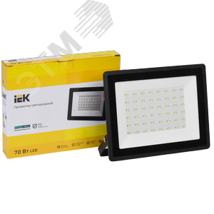 Прожектор светодиодный СДО 06-70 IP65 4000К черный - фото 3