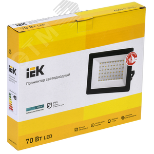 Прожектор светодиодный СДО 06-70 IP65 4000К черный - фото 2