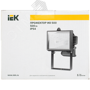 Прожектор ИО500 галогенный черный IP54 - фото 3