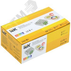 Контроллер с ПДУ радио RGB 3 канала 12В 4А 144 Вт белый - фото 2