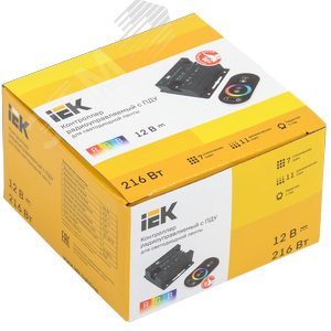 Контроллер с ПДУ радио (черный) RGB 3 канала 12В, 6А, 216Вт - фото 2