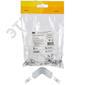 Коннектор угловой 5 шт MONO 16мм (разъем-разъем) - фото 3