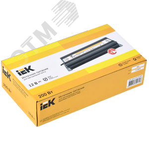 Драйвер LED ИПСН-PRO 200Вт 12 В блок- шнуры IP67 - фото 2