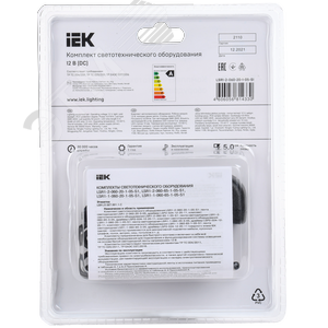 Комплект светодиодной ленты 5м LSR-2835W60 с драйвером 4,8Вт/м 12В IP20 60LED/м - фото 3