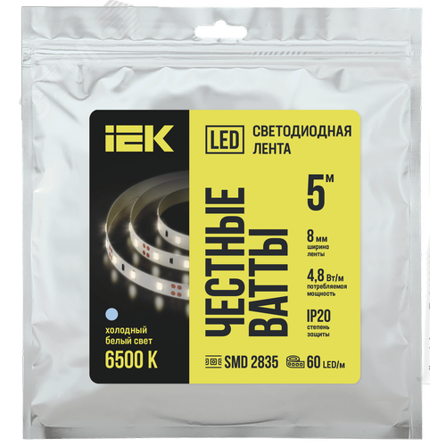 Изображение товара Лента светодиодная 5 м LSR-2835W60-4,8-IP20-12В (шт)