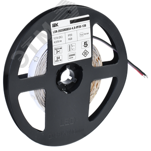 Лента светодиодная 5м LSR-2835RGB54 4,8Вт/м 12В RGB IP20 54LED/м - фото 2