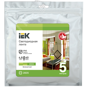 Лента светодиодная 5м LSR-2835G60 4,8Вт/м 12В IP65 60LED/м - фото 3