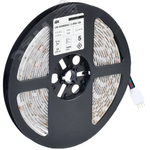 Лента светодиодная 5м LSR-5050RGB30 7,2Вт/м 12В RGB IP65 30LED/м - фото 2