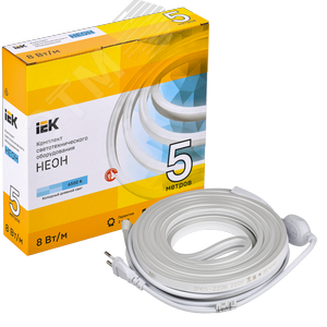 Комплект светодиодной ленты 5м LSR5-2835W120 с драйвером 8Вт/м 220В IP65 120LED/м - фото 3