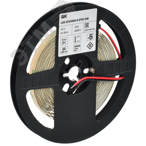 Лента светодиодная 5м LSR-2835W60 6Вт/м 24В IP20 60LED/м - фото 2