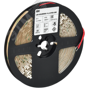 Лента светодиодная 5м LSR-5050NW60 14,4Вт/м 24В IP20 60LED/м - фото 2