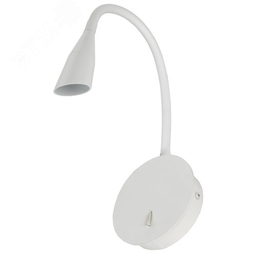 Изображение товара Светильник светодиодный 4701 настенный регулируемый прикроватный Светильник 3Вт 3000К IP44 белый (шт)