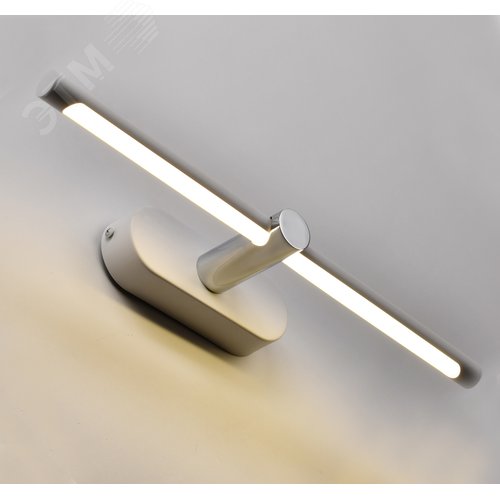 Светильник светодиодный 5114 настенный для подсветки картин и зеркал 9Вт 4000К IP20 белый/хром - фото 1