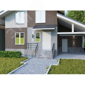 Светильник уличный декоративный для наружного освещения светодиодный 5103 настенный 10 Вт 4000К IP54 серый - фото 3