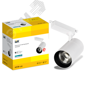 Светильник светодиодный трековый ДТО 1304 40Вт 4000К однофазный 24град белый - фото 3