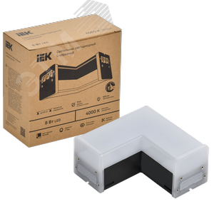 Светильник LED L-образный 1010 8Вт 4000К 117х117мм чер - фото 7