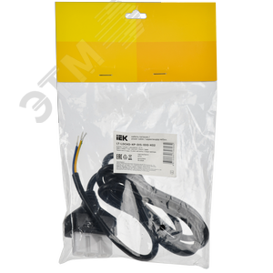 Кабель питания 1,5м черный для светильника LED линейного 1010 - фото 2