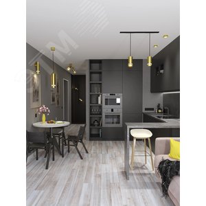 Светильник декоративный 4008 накладной настенный под лампу GU10 золото - фото 2