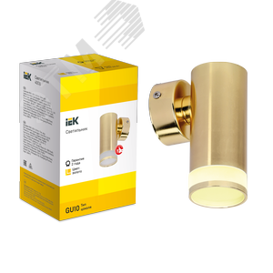 Светильник декоративный 4008 накладной настенный под лампу GU10 золото - фото 3