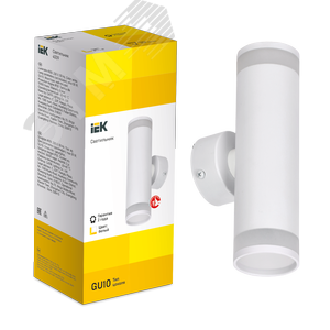 Светильник декоративный 4009 вверх/вниз накладной настенный под лампу 2хGU10 белый - фото 3