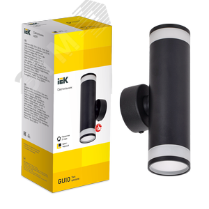 Светильник декоративный 4009 вверх/вниз накладной настенный под лампу 2хGU10 черный - фото 3