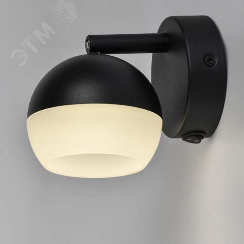 Светильник 4013 накладной настенный под лампу GX53 черный - фото 2