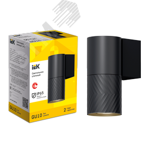 Светильник уличный декоративный для наружного освещения 5107 настенный под лампу GU10 IP65 черный - фото 2