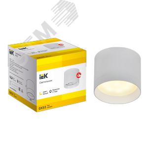 Светильник 4015 накладной потолочный под лампу GX53 белый - фото 3