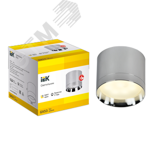 Светильник 4015 накладной потолочный под лампу GX53 хром - фото 3