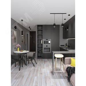 Светильник 4017 накладной потолочный под лампу GX53 черный/золото - фото 3