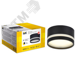 Светильник 4032 накладной потолочный под лампу GX53 черный - фото 4